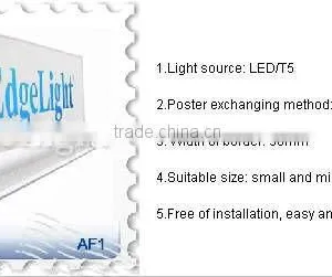 NEW Edgelight AF1 Aluminous Frame RGB Desk Type Double Side Light Box thumbnail-5