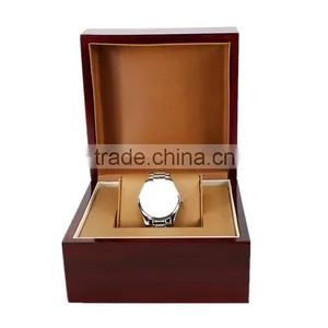 Logo Custom Printed Engraved Solid Wood Watch Boxes Wholesale thumbnail-3