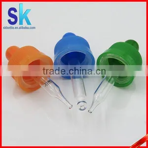 30ml Clear Skull Bottles With the Black Dropper Cap thumbnail-6