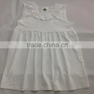 Top Fashion Remake Designer Kids Clothes Girls Ruffle Top Sleeveless Red Fancy Tops for Girls thumbnail-6