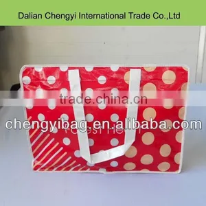 Durable Red Dot Resuable Pvc Tote Bag thumbnail-1