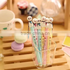 0.38mm Cute Expressions Snowman Gel Pen Ink Marker Pen School Office Supply Escolar Papelaria thumbnail-4
