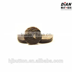 New Horn Skin Button With Skin New Arrival Black Horn Buttons Manufacturer Guangzhou Button Factory thumbnail-3