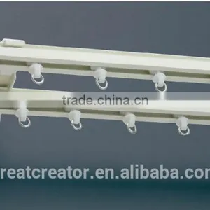Aluminum Alloy Curtain Rail System Double Curtain Rod Set thumbnail-1