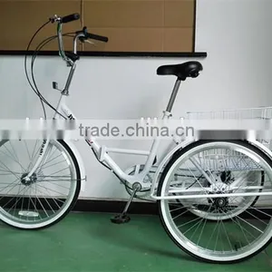 24 Inch 6-Speed Folding Tricycle thumbnail-1
