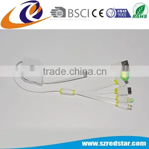 Factory Price Custom Logo 4 in 1 Multifunctional USB Charger Cable for Iphone6/iphone 6s/Samsung thumbnail-1