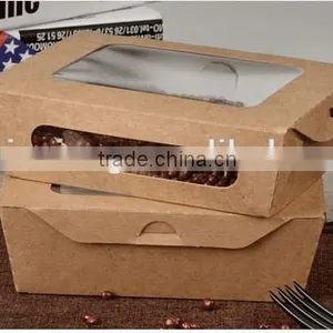 Food Packaging Kraft Salad With Window Boxes Disposable Takeaway Custom l Quality Choice thumbnail-6