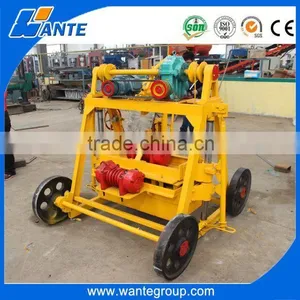 QT40-3B Egg Laying Mobile Manual Hollow Brick Making Machine for Sale thumbnail-1