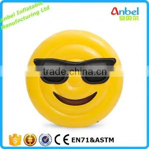 Giant Sunglasses Face Emoji Pool Float Inflatable Pool Toy Floats Beach Toys Summer Toy thumbnail-1