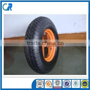 China Pneumatic Tyres 4.00-8 Air Rubber Wheel With Bearings for Wheelbarrow thumbnail-2
