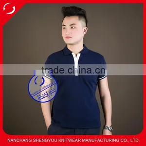 Classic High Quality Custom Men Cotton t Shirt Polo Wholesale Quality Choice thumbnail-1