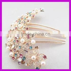 Luxurious Rhinestone Comb for Young Beauty Women Manufacturers China Supplier BY 1862 thumbnail-1