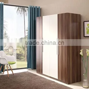 Modern Bedroom 2 Doors Wooden Modular Wardrobe thumbnail-1
