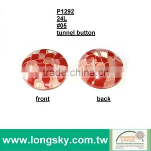 (#P1292-05) 2015 Custom Made Fashion Show Designer Plastic Red Round Clothing Buttons thumbnail-2
