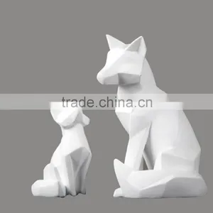 Handicrafts Polyresin Wolf Sculpture Decors thumbnail-2