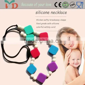Natural Siolicone Teething Necklace/wood Teething Neckalce thumbnail-2