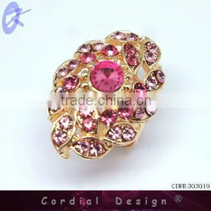 2013 Hot Sale Wholesale Colour Rhinestone Fashion Extravagant Ring thumbnail-1