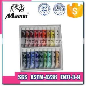 Daveliou Acrylic Paint Set 18 Non-Toxic Acrylic Paints 15ml - Vivid Colours thumbnail-1