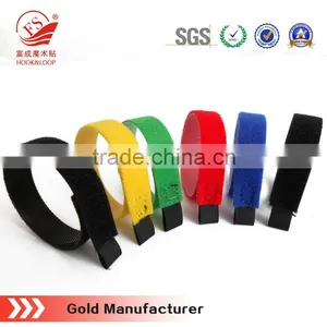 Black Back To Back Nylon Fabric With Adhesive Loop Hook Fastener thumbnail-1