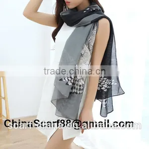 Wholesale Owl Print Scarf thumbnail-2