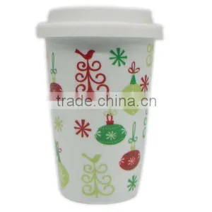Double Wall Ceramic Travel Mugs thumbnail-2
