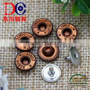 Nipple Down Brass Rivet Button With Design for Jean Denim Jacket thumbnail-1