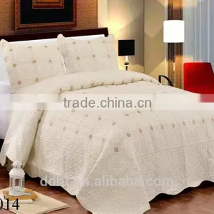 DD8014 Embroidery Quilts / Embroidery Bedspreads / Bedding Sets thumbnail-1