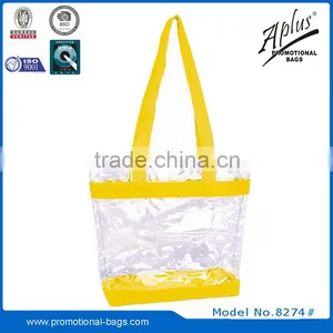 2015 Portable Plastic Transparent PVC Handbag Tote Bag thumbnail-5