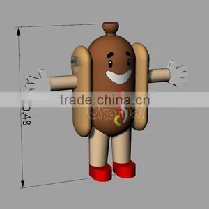 Hot Dog Inflatable Moving Cartoon Characters Fat Costume thumbnail-1