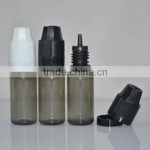 10ml PET e Liquid Bottle With Childproof Cap and Long Thin Dropper Tip thumbnail-1