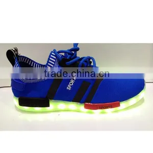 Flyknit Upper LED Shoes Unisex LED Shoes Factory LED Shoes thumbnail-4