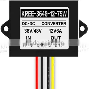 33V 32V 36V 42V 48V 55V to 12V 4A 5A 6A Step Down Converters 72W Power Supply Module IP67 Waterproof Case for Led Screen thumbnail-1