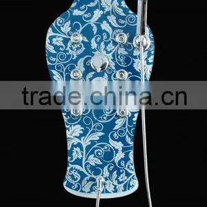 Glass Blue And White Porcelain Tempered Shower Panel thumbnail-1