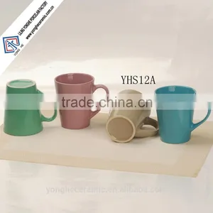 Hot Sale 11oz Ceramic Conical Shaped Coffee Mug thumbnail-1