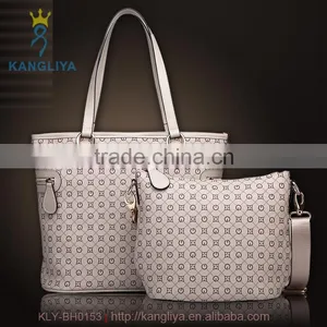 Novel pu Plaid Handbags High Quality Leather Tote Bag Mother and Child Bags for Faddish Women thumbnail-1