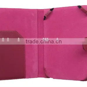 Universal 7" Portfolio PU Leather Case With Elastic Strap thumbnail-1