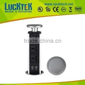 Vertical Kitchen Pop up Universal Socket With USB Charging Ports thumbnail-1