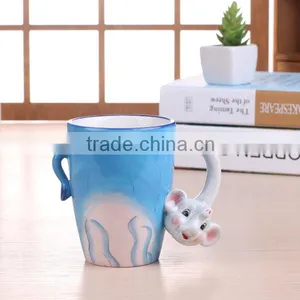 Excellent Design Squirrel Shaped Ceramic Animal Mugs for Custom Supplier's Choice thumbnail-4