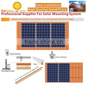 Tile Roof PV Solar Brackets,pv Panel Mounting Structures,pv Panel Supporting thumbnail-1