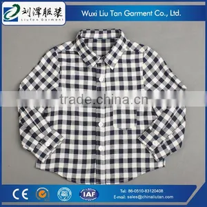 Double Cloth Soft Cotton Child Clothes Plaid Shirt Boy thumbnail-3