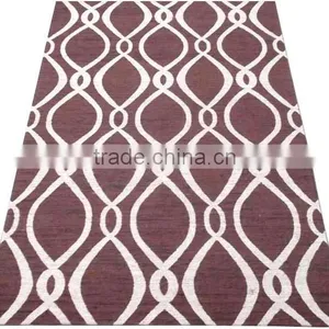 Jaquard Flat Weave Art Silk Rug With Canvas Backing thumbnail-1