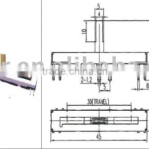 Slide Potentiometer/Carbon Potentiometer/potentiometer thumbnail-1