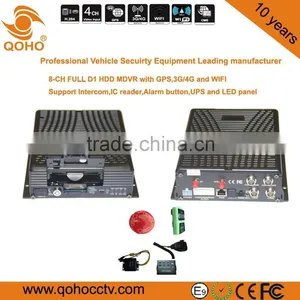 8-CH HDD Vehicle Mobile Dvr With IC Reader, Intercom, Alarm Button,GPS,WIFI,4G Mobile DVR thumbnail-6