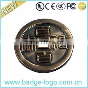 Old Chinese Style Customized Design Metal Coin Bezel thumbnail-2