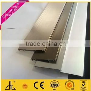 TOP! 1.1mm Thick Full Color Waterproof Mill Finished Aluminium Skirting Boards, Brushed Aluminium Skirting Boards thumbnail-4