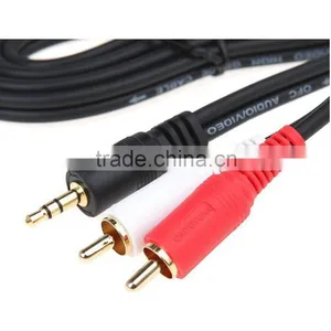 Choseal Q-304 3.5mm to AV RCA for Ipod/MP3/pc 1.8m/3m/5m/10m/15m Audio Adapter Cable thumbnail-2