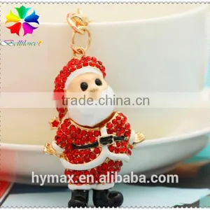 3D Father Christmas Metal Custom Keychain thumbnail-2