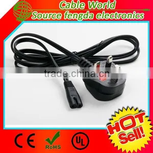 Competitive! 250V 13A UK AC Power Cord BS1363 to IEC C7 thumbnail-1