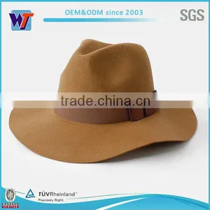Ladies Hat Felt Hat/wool Floppy Hat/ladies Wide Brim Wool Felt Hat thumbnail-2