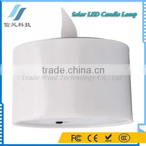 Solar LED Candle Lamp Nightlight Green thumbnail-4